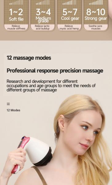 Handheld Electric Body Massager Gun Fat Machine Vibration Fitness Body Slimming Instrument