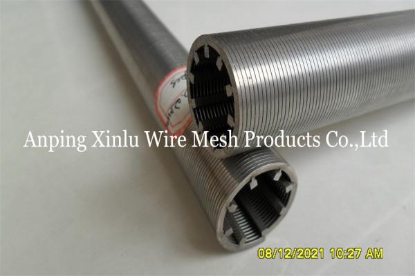 Diameter 36mm Wedge Wire Screen Pipe Perfect Round Well Screen Tube