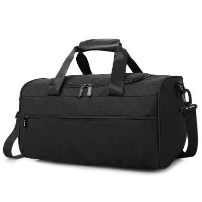 Water Retardant Leather Nylon Workout Duffle Bags Unisex 43cm Length