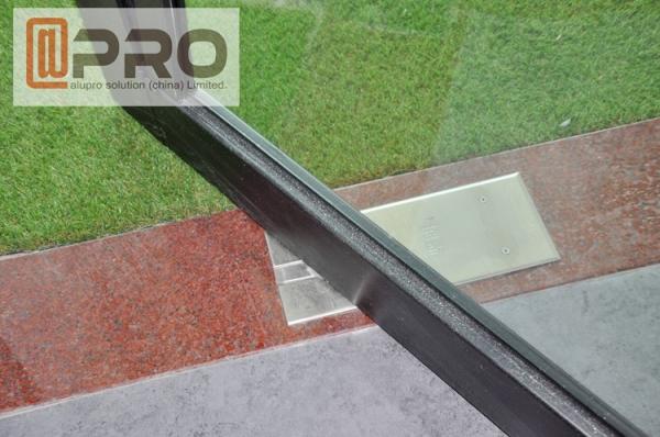 Cor preta das portas de alumínio comerciais, porta do pivô da dobradiça de porta do pivô do período de longa vida dobradiça dobro do pivô da porta do pivô da única