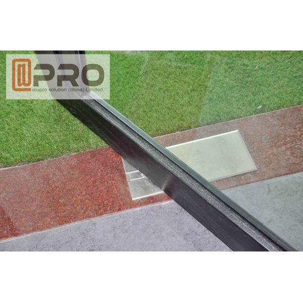 Commercial Aluminum Doors Black Color , Long Life Span Single Pivot Door hinge pivot door double pivot door pivot hinge