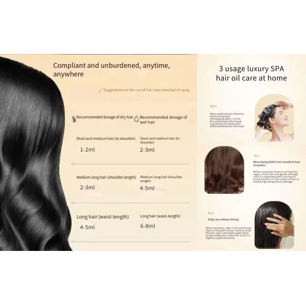 Lightweight OEM Hair Essence Polish Oil Gentle Non Irritating Smooth Hair Long Lasting Scent Hair Color Manufacturer