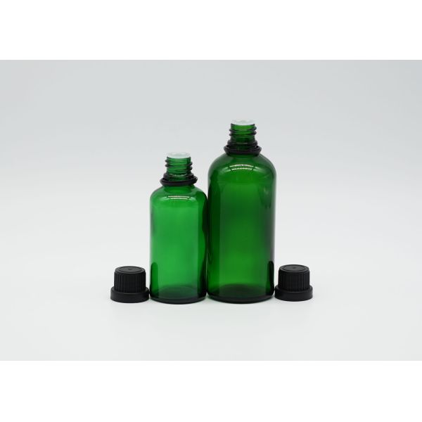 Косметическое зеленое 50ml бутылки 1 капельницы Oz стеклянные