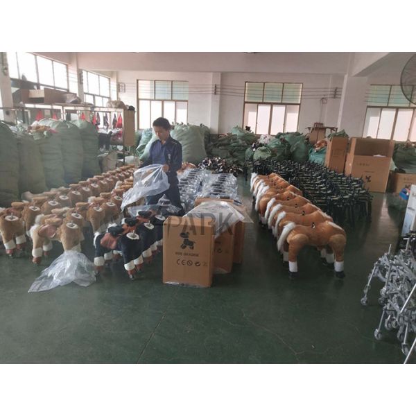 Unicorn Ride On Pony Horse Toy For Kids / Modern Amusement Park Rides