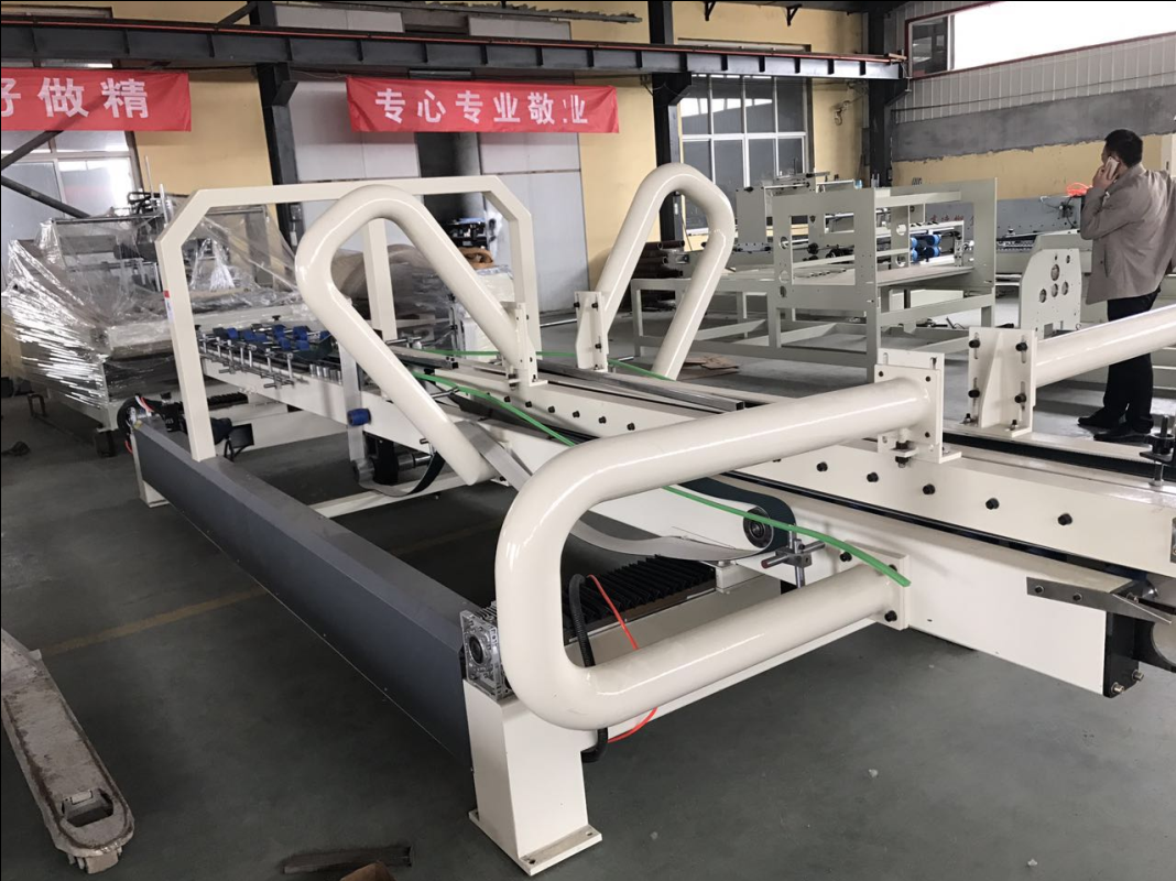 High Speed Folder Gluer Machine Dimensions 1000×3000×1600mm 150 Pcs/Min With Strapping