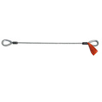 Thimbled Eye Galvanized Stage Sling 3/8 Inch 10 Foot 7x19 Aircraft Cable Wire Rope