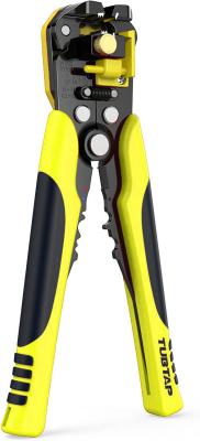 Portable Yellow Wire Stripper Tool For 24-10 AWG Adjustable Gauge