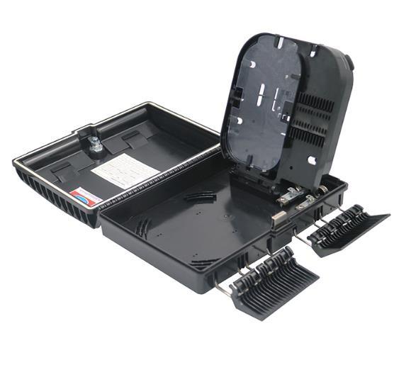 ABS Plastic FTTH Fiber Optic Termination Box 16 Core Wall / Pole Installation