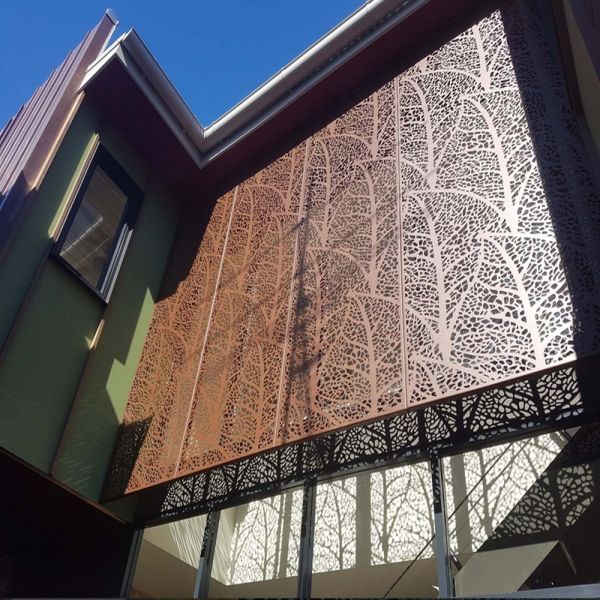 1220x3050mm Laser Cut Aluminum Mesh Panel for Exterior Fence