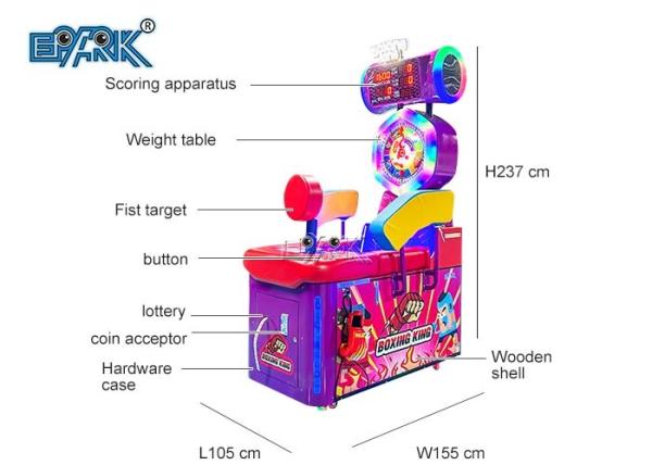 Coin Operated Ultimate Electronic Iron Boxing King Boxing Champion Game Machine
