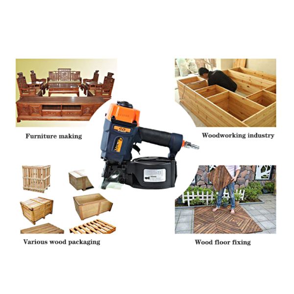 Powerful Pneumatic Air Nail Gun CN45 55 70 80 90 100 Coil Nailer for Customized OEM