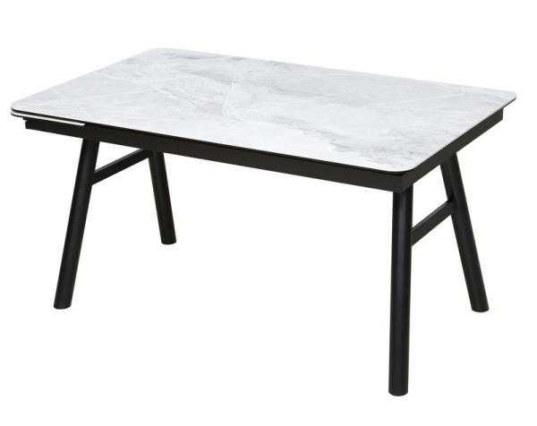 Table à manger en céramique extensible à haute stabilité de 850 mm avec une surface lisse