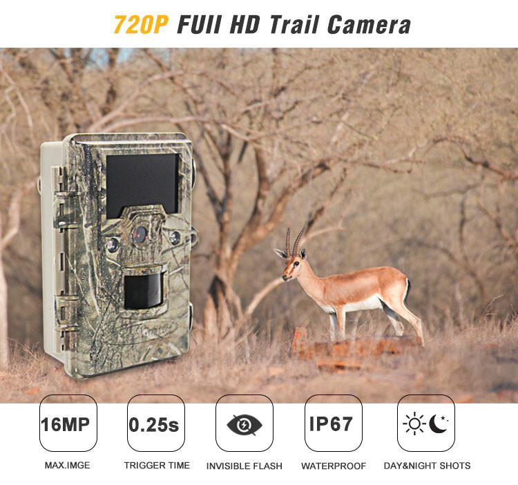 камера ультракрасное наблюдая 12MP HD автоматическое PIR звероловства живой природы инфракрасн 940nm