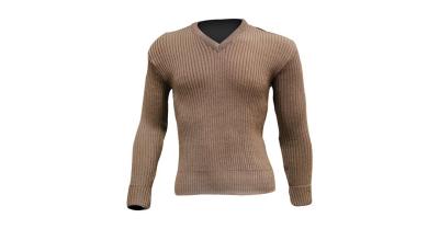 militaire, pullover policier, pullover en laine polyester/pullover en laine