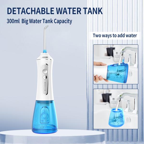 Soft Silicone Electric Dental Flosser Professional Design with 1200-1400 Pulse Frequency and IPX7 Waterproof Grade