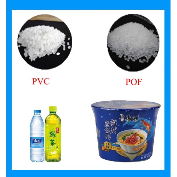 Vidrio biodegradable de la transparencia de la película de encogimiento de PETG alto para la bebida en botella con el grueso 30mic a 50mic