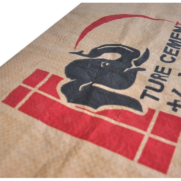 Square PP Laminated Kraft Paper Bag Flexiloop Coated 50 Kg Woven Polypropylene Plastic Bags