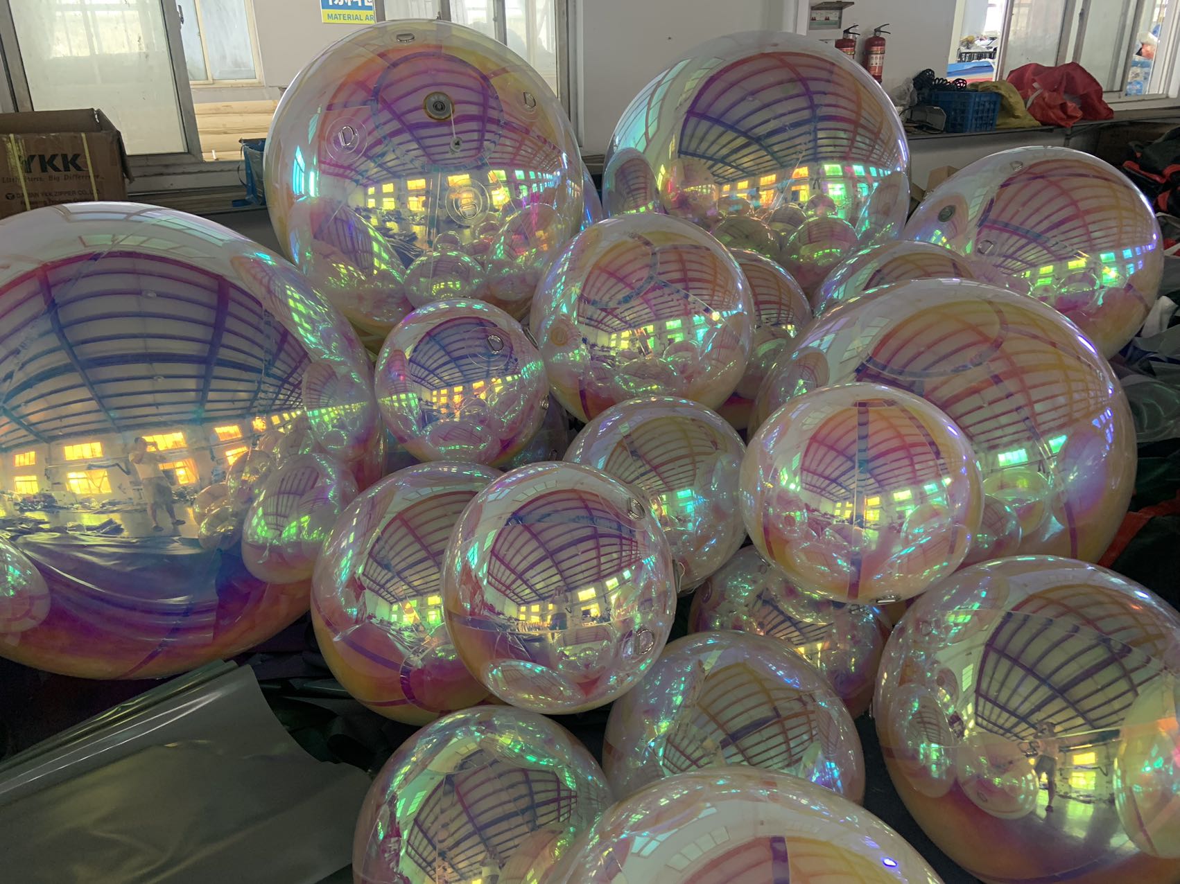 Large Inflatable Disco Ball Decoration Sphere Designed for Commercial Event Styling Exhibition Displays Party Venues Public Installations And Advertising Projects