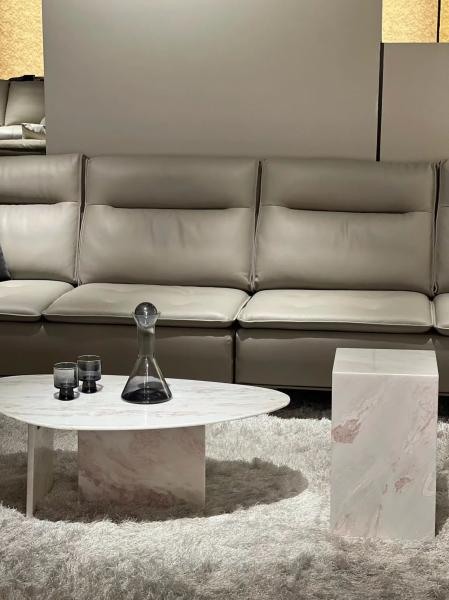 Mesa de centro de mármol de alta durabilidad, elegante para salas de estar