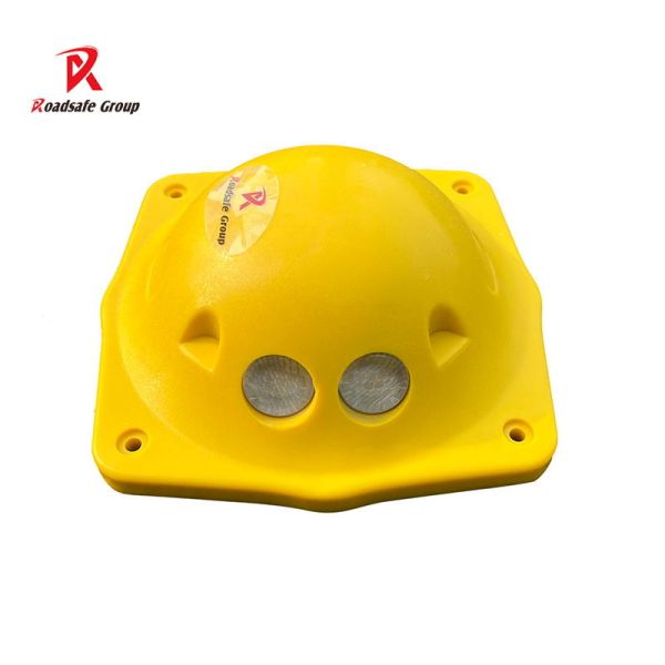 Durable ABS Plastic Traffic Road Stud Reflector Yellow Cat Eye Raised Pavement Marker for Roadway Construction