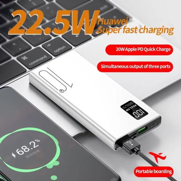 22.5W Type C Output Super Fast Charging Powerbank PD20W 10000mAh Power Bank