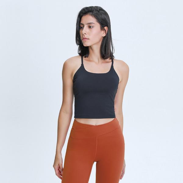 220gsm Women Sexy Sports Bras Y Back Yoga Padded Tank Top Slim Fit Shock Proof