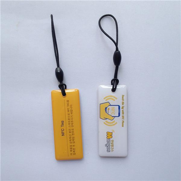 IC Epoxy Keyfob Custom Nfc Chip Rfid Proximity Epoxy Keyfobs Ring Tags With Custom Printing For Animal Security