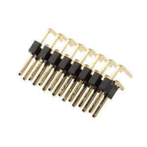 ピンヘッダーコネクタ 二列 カーブニードル列 2.54mmピッチ 金メッキ 耐熱PCB