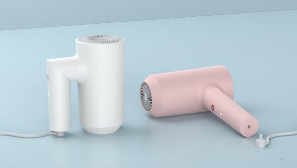 High Air Volume 45-50 m3/h Operated Rechargeable Hair Dryers Foldable Handle