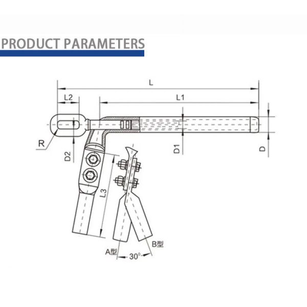 Customizable Wedge Type Tension Clamp For Overhead Lines Power Transmission Tower
