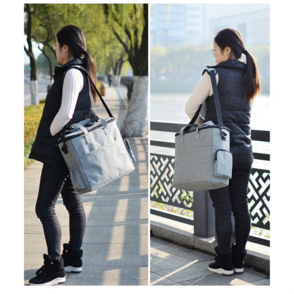 36.5cm 17L Dog Food Carrier Bag Backpack Cationic Polyester