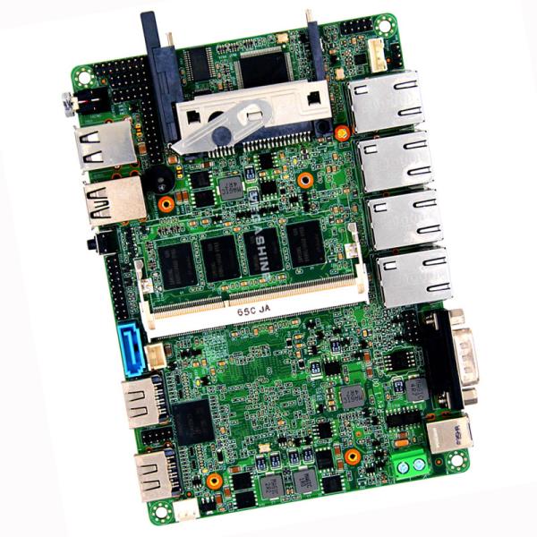 4 LAN 3.5 PC Motherboard Firewall J1800 J1900 E3845 N2806 onboard 4GB RAM