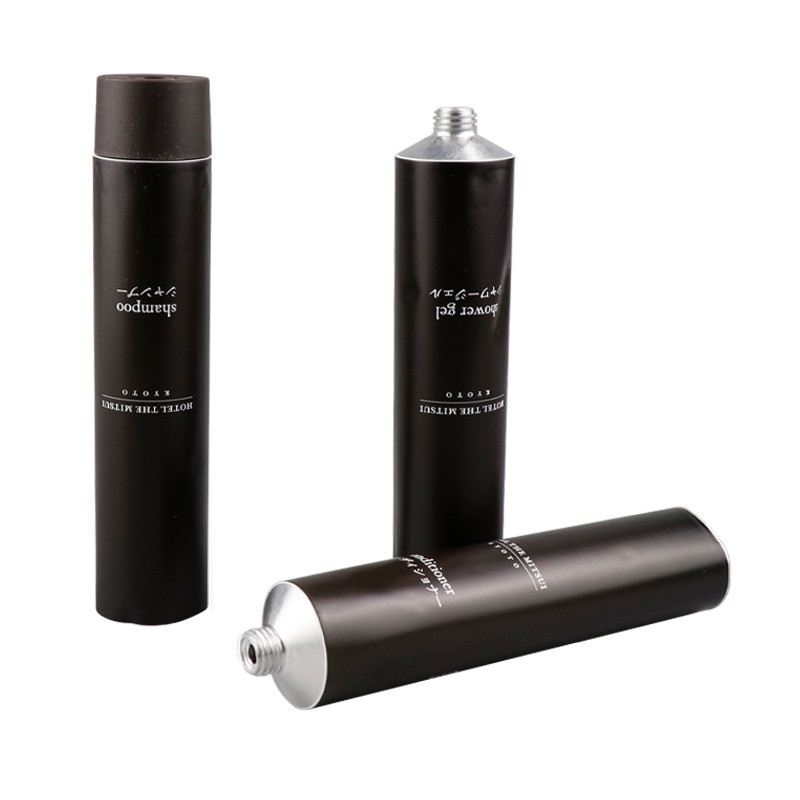 Слой черных алюминиевых складных трубок 5ml-400ml Mono 5 трубок слоев 2oz косметических