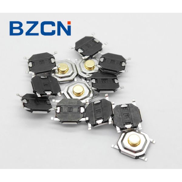 4 Pins Momentary Tactile Switch 50mA Rating Copper Terminal Silver Plate