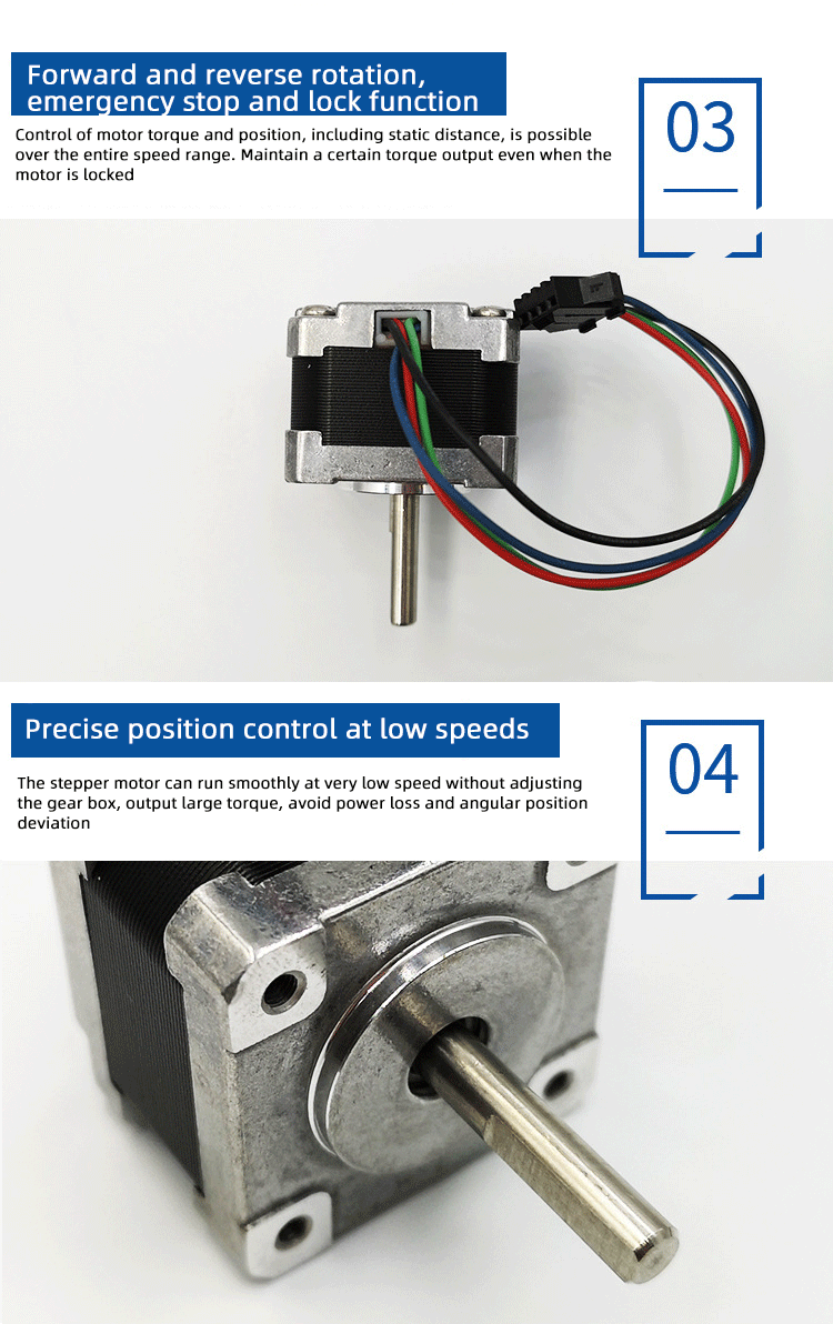 Faradyi Customized Micro Stepper Motor 12V 24V 36V Drive Controller Set Motor Nema17 3D Printer Engraving Machine Accessories