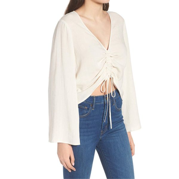Latest Ladies New Fashion Summer Casual Long Sleeve Blouse for Women