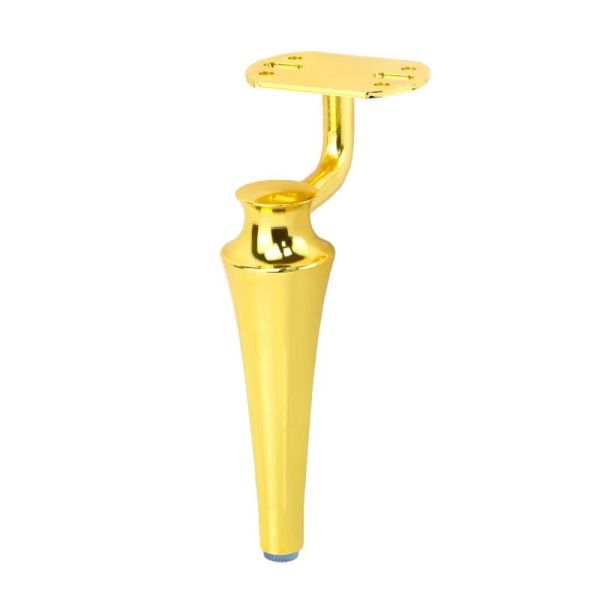 Wanjusheng High Quality Home Hardware Furniture Feet Gold Metal Bed Legs for Sofa TV Stand Cabinet