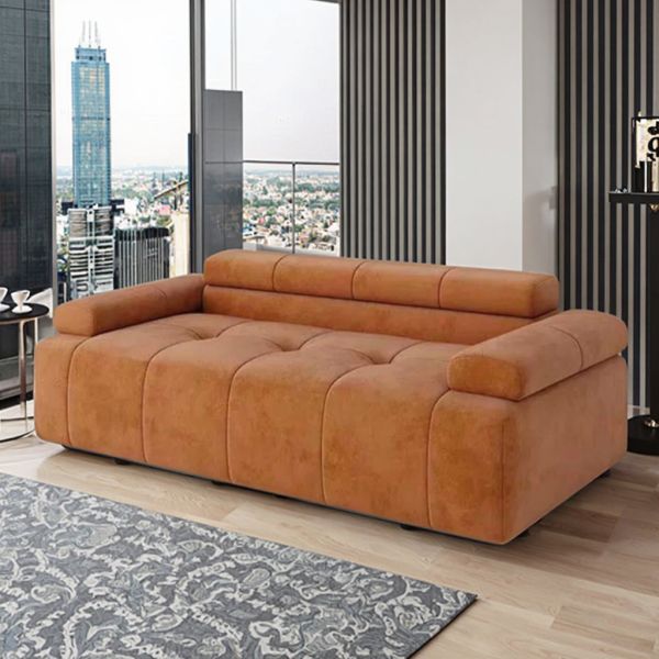 Modern Minimalist Large 3-Seater Modular Sofa High Strength Foam Filled Sponge Vacuum Compression for Villa School Living Room