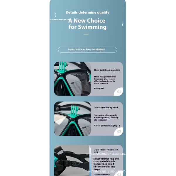 Fully Dry Silicone Diving Mask Single Lens Anti Fog Snorkeling Mask For Adults Surfing