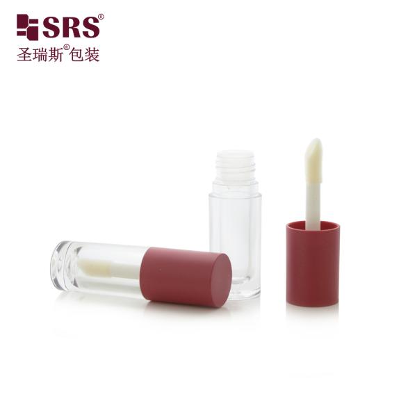 G1139 Injection Color Screw Cap Transparent Plastic Lipgloss Tube Container Customization Cute Cylinder