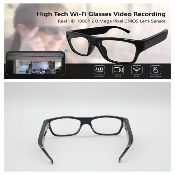 Real-Time Monitoring WIFI Video Glasses Wifi Camcorder For Home Security