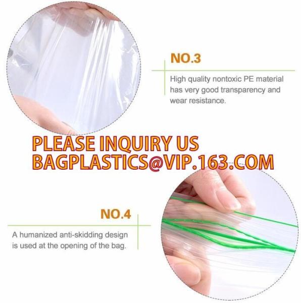 k color Double zipper food storage bag, Double tracking k food storage bags with zip Knurled, fresh grape pa