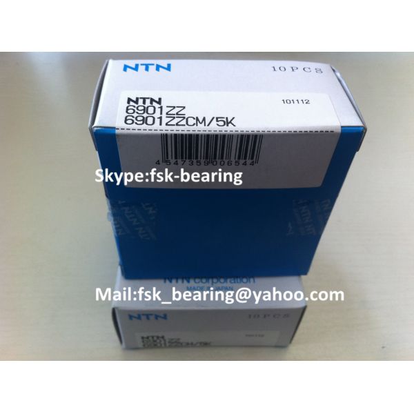 Deep Groove Ball Bearings NTN 6901ZZECM/5K China Bearing Factory