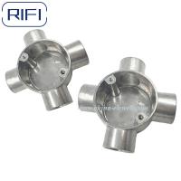 GI Alumínio Junção caixa circular caixa de intersecção 4way 20mm,25mm,32mm Conectar GI tubo de condução