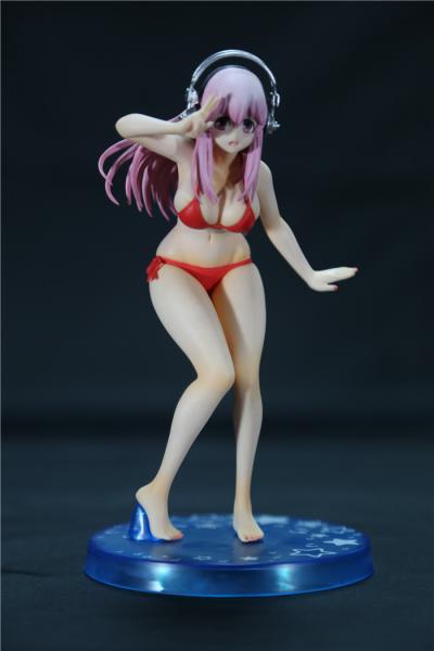 Red Color Sex Anime Figure , Undressable Anime Figures Different Style Available