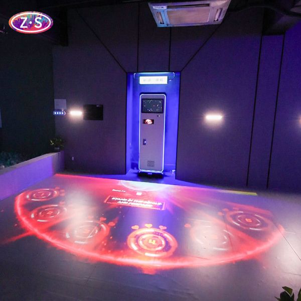 Interactive Game Sports Simulation Coin Operated Active Play Floor Projector