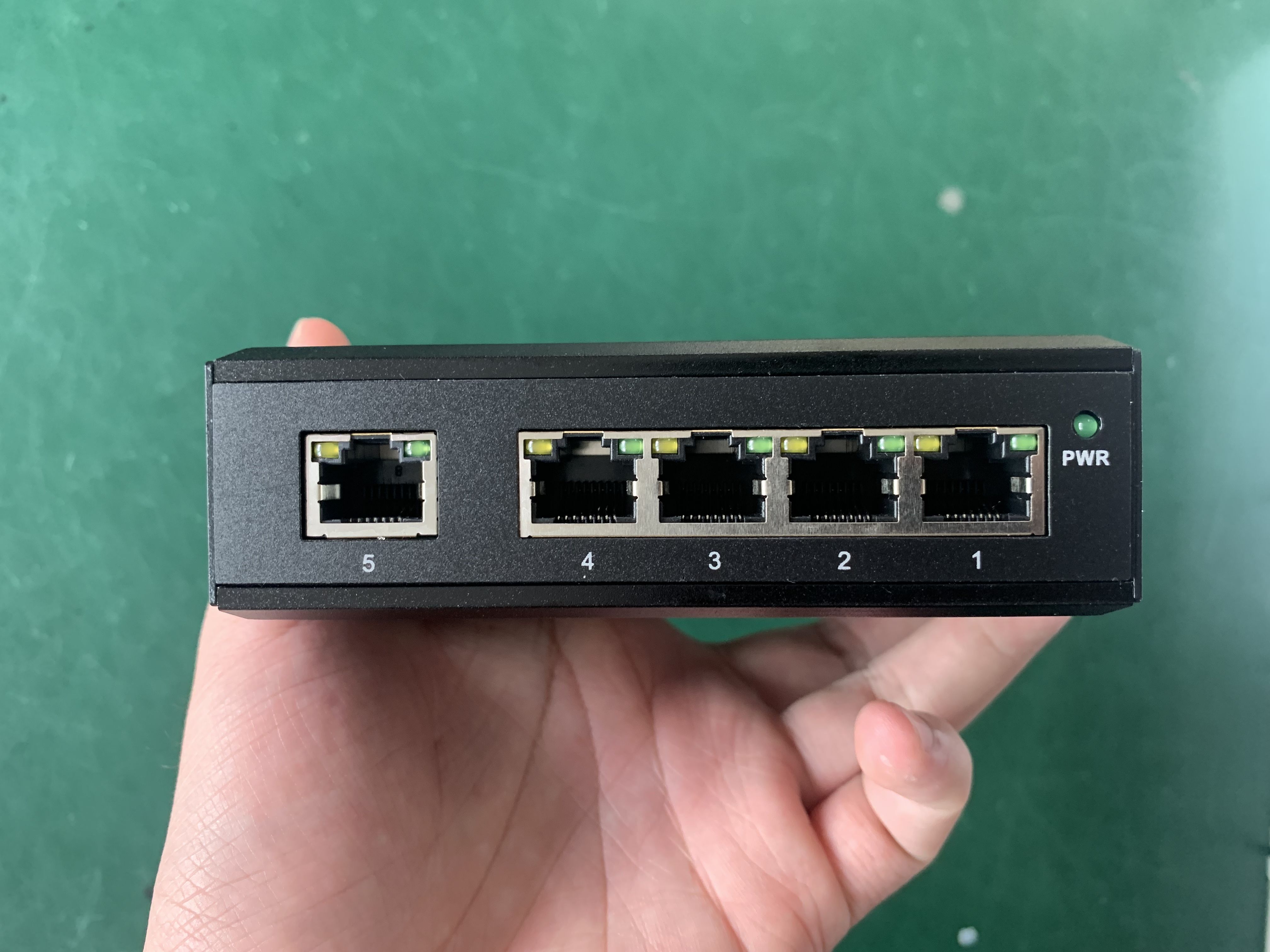 5 гаван автономный случай uplink 120W локальных сетей гигабита переключателя POE изрезанный мини