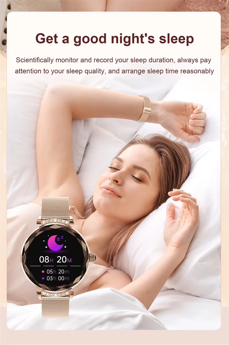 1.19 pulgadas NX7pro Smart Watch Bands Accesorios para mujeres Waterproof Moda de lujo Diamante