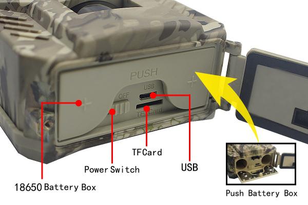 Câmera de caça impermeável da fuga de 16MP 1080P IP54 com visão noturna do diodo emissor de luz de 49pcs IR para o OEM barato do foco da fuga exterior