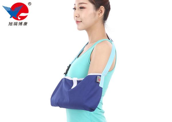 Mesh Cloth Forearm Medical Arm Sling , Blue Color Arm Slings For Shoulder Surgery